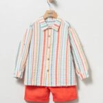 Bermida+camisa infantil Rayas Coco Acqua