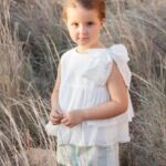 Conjuntos niña Rayas verdes Coco Acqua