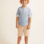 Camisa niño efecto lino Newness