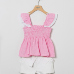 Conjunto vichy fucsia Coco Acqua