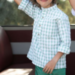 Conjunto niño cuadros verdes Coco Acqua