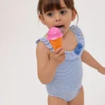 Bañador niña rayas azules Ysabel Mora