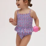 Bañador niña nido flores pequeñas Ysabel Mora