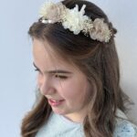 Corona flor y cintas Siena