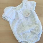 Pelele bebe con cuello rosa Pinocho