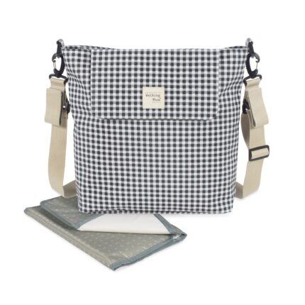 Bolsa canastilla I Love vichy negro Walking Mum