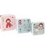 3 cajas de almuerzo Little Red (caperucita roja)