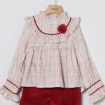 Camisa niña cuadros Coco Acqua