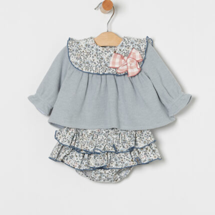 Conjunto niña flores Coco Acqua