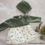 Vestido + Capota verde Glory Bebe