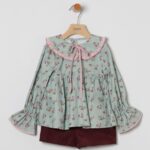 Conjunto short+camisa Flores Coco Acqua