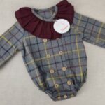 Pelele bebe cruzado Carbón Dulce Pinocho