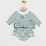 Conjunto niña sudadera + braga falda Coco Acqua