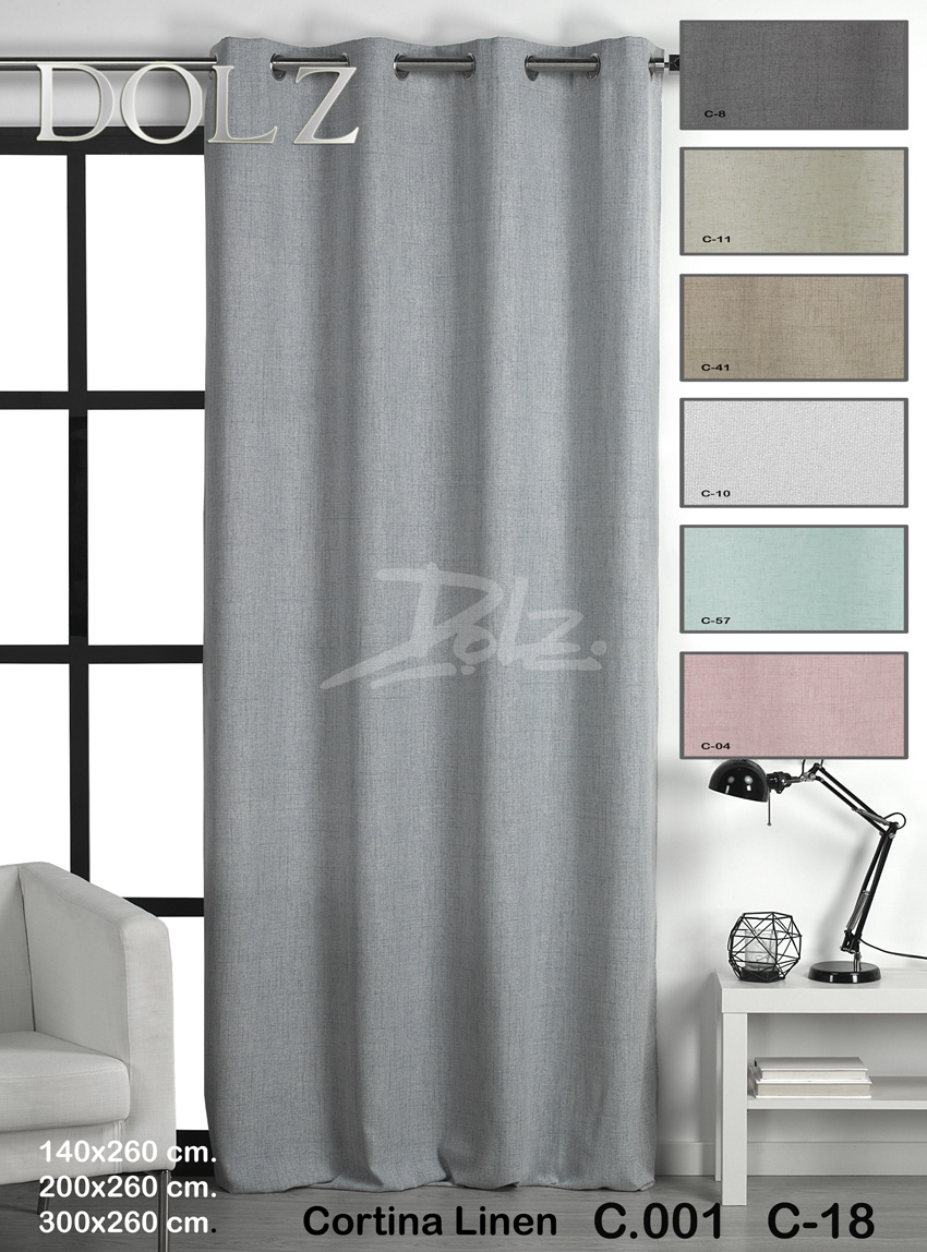 C0011 Cortina linen Dolz - Imagen 1