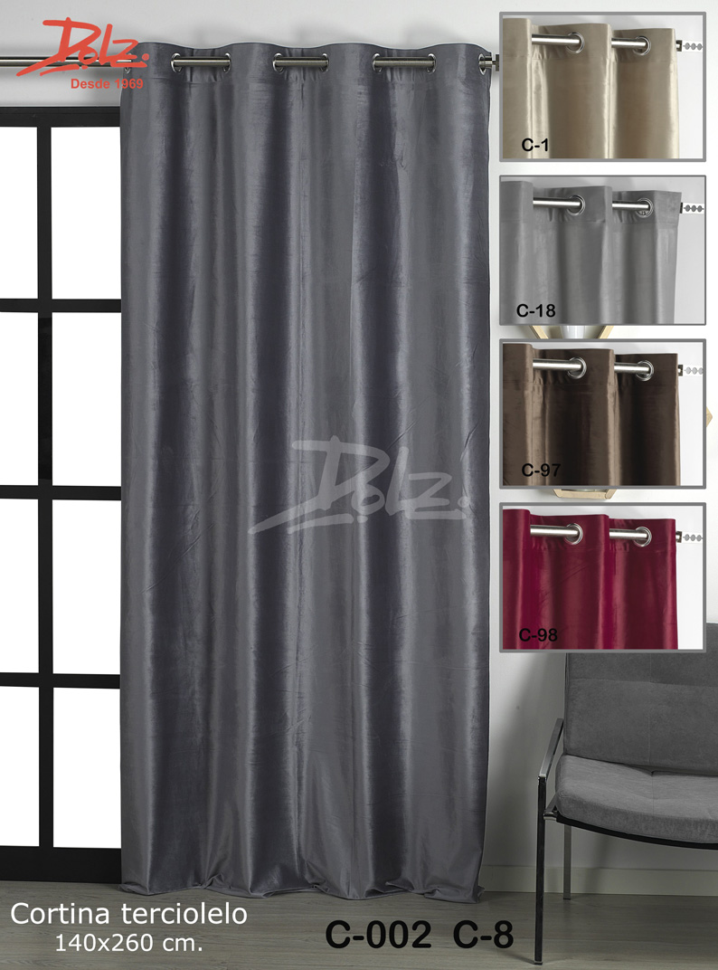 C0021 Cortina terciopelo Dolz - Imagen 1