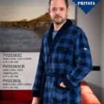 Bata caballero corta cuadros Privata