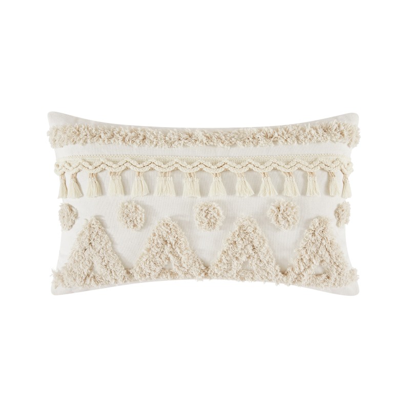 funda-de-cojin-boho-flecos-30x50-cm Funda de cojín Boho Flecos 30X50 - Imagen 1