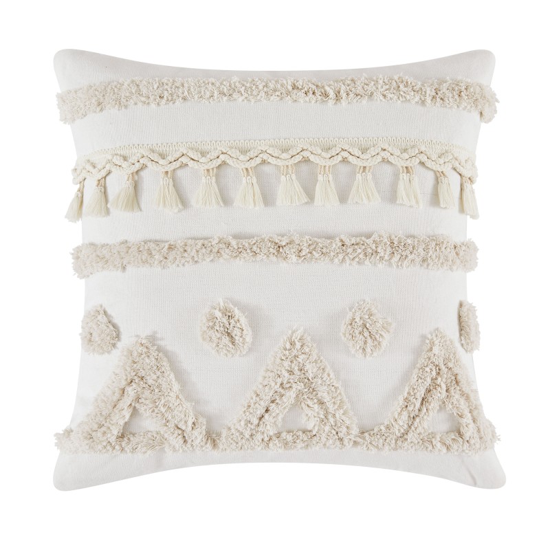 funda-de-cojin-boho-flecos-45x45-cm Funda de cojín Boho Flecos 45x45 - Imagen 1