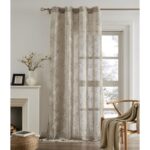 Visillo rústico estampado Otoño