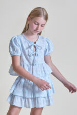 Top niña vichy celeste Street Monkey