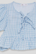 Top niña vichy celeste Street Monkey - Imagen 2