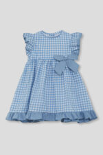 Vestido niña vichy azul Street Monkey - Imagen 4