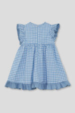Vestido niña vichy azul Street Monkey - Imagen 3