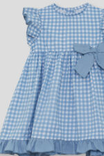 Vestido niña vichy azul Street Monkey - Imagen 2