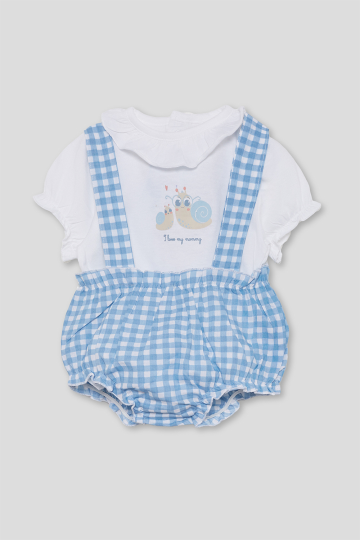 142135-product-large Conjunto vichy azul caracoles Street Monkey - Imagen 1