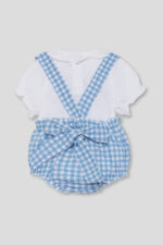 Conjunto vichy azul caracoles Street Monkey - Imagen 3