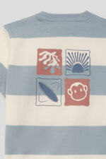 Camiseta rayas azul Street Monkey - Imagen 6