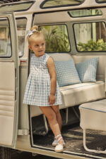 Vestido cuadros escote Juliana