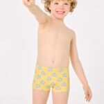 Bañador boxer niño tortugas amarillas