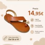 Sandalia camel dedo