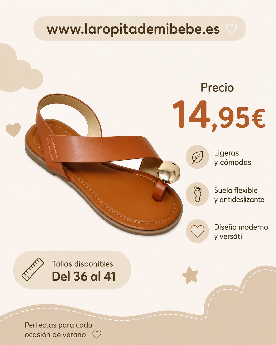 WhatsApp Image 2026-05-14 at 13.20.31 Sandalia camel dedo - Imagen 1