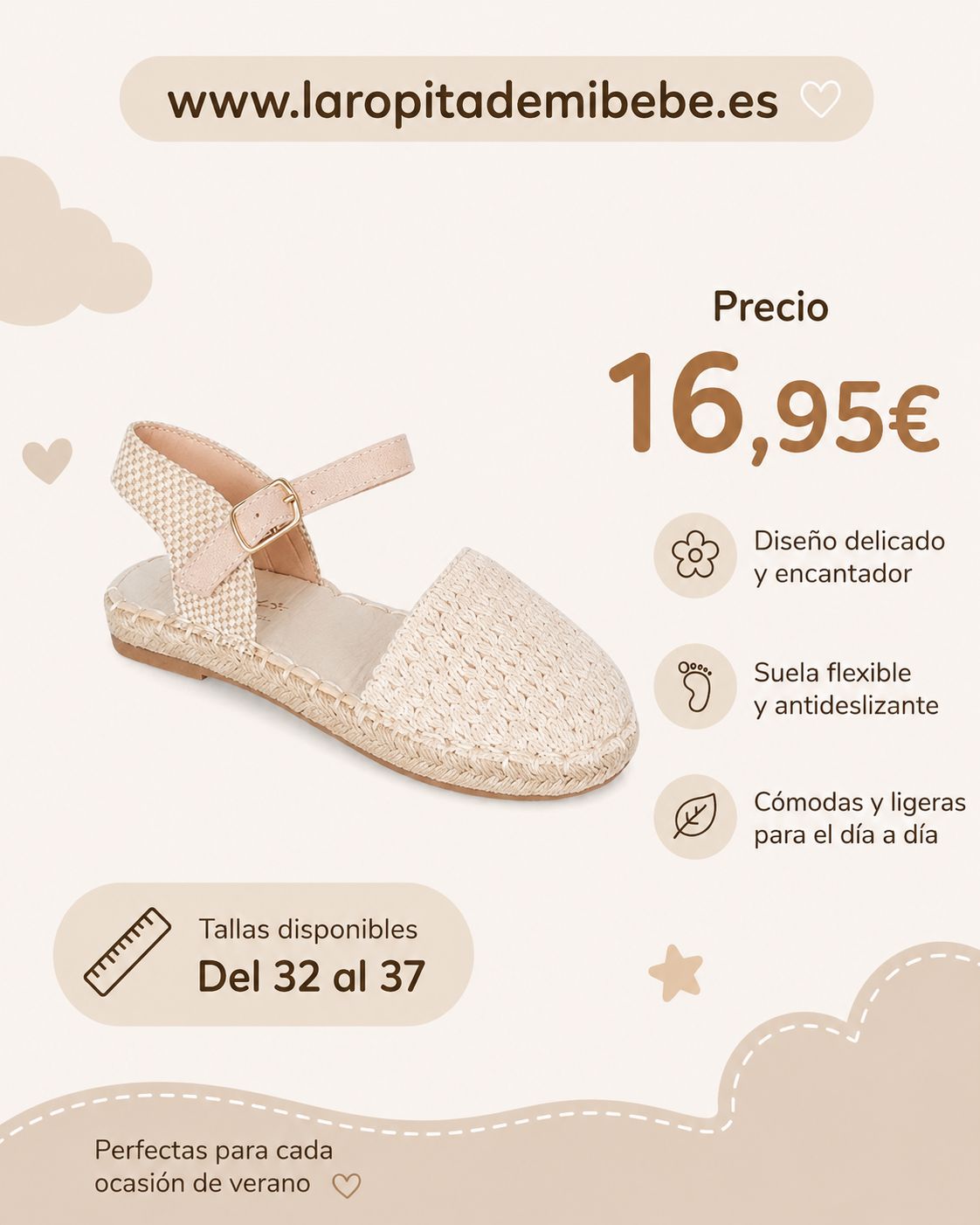 WhatsApp Image 2026-05-14 at 13.33.29 Esparteñas crochet beige - Imagen 1