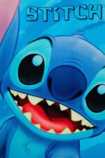 Toalla playa o piscina Lilo & Stitch azul - Imagen 2