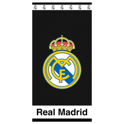 Toalla playa o piscina Real Madrid negra