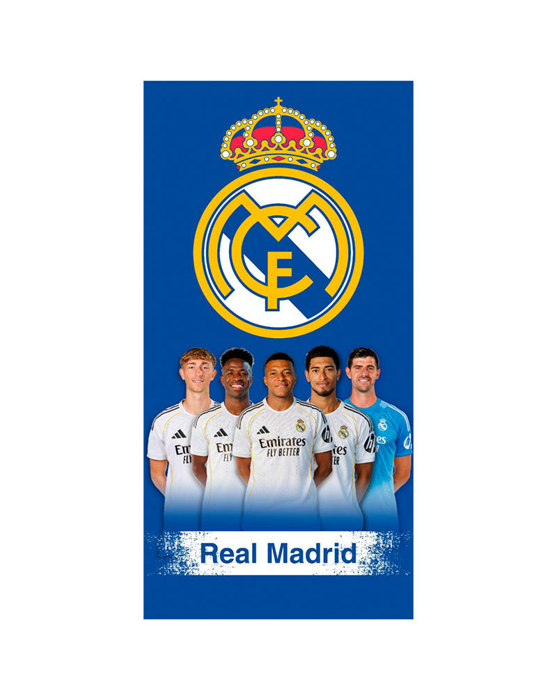 toalla-microfibra-oficial-real-madrid-jugadores Toalla playa o piscina Real Madrid Jugadores - Imagen 1