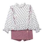 Conjunto niña falda pantalón Meira Calamaro - Imagen 2