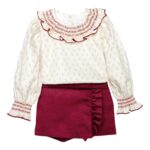 Conjunto niña falda pantalón Cangas Calamaro - Imagen 2