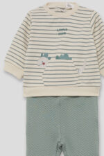 Conjunto bebe Dinos rayas Street Monkey - Imagen 2