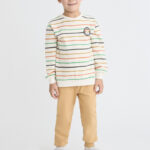 Conjunto raya multicolor niño Street Monkey