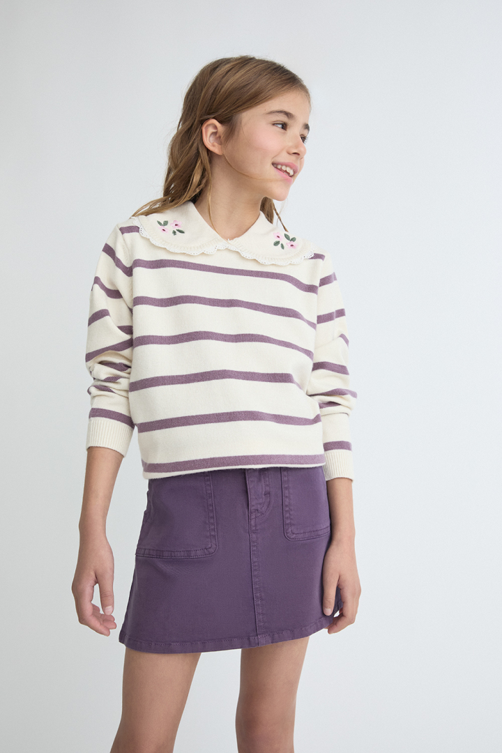 154584-product-large Jersey de niña rayas Street Monkey - Imagen 1