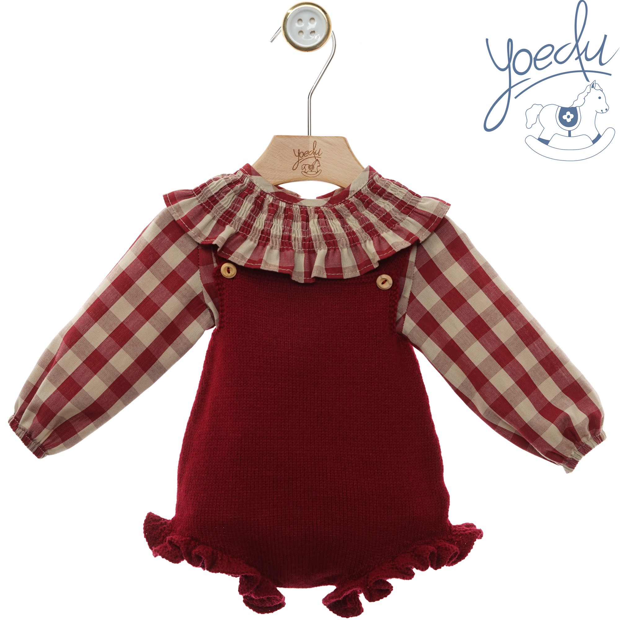 1804INV_26 Conjunto punto unisex Guinda - Imagen 1
